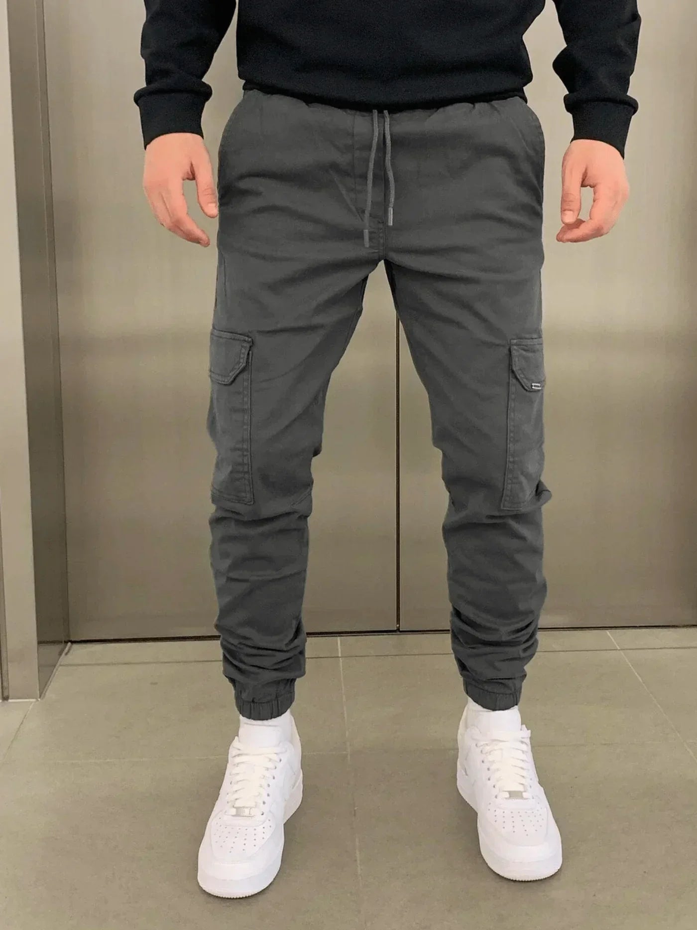 Malthe™ | Komfortable Cargo Joggers med Elastisk Talje